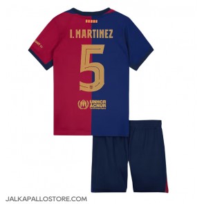 Barcelona Inigo Martinez #5 Kotipaita Lapsille 2024-25 Lyhythihainen (+ shortsit)